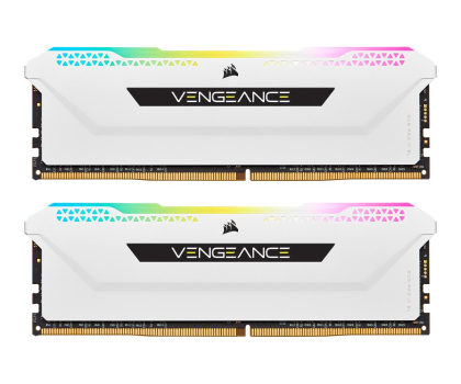 Pamięć RAM CORSAIR DDR4 Vengeance RGB PRO SL 16GB/3200(2*8GB) biały CMH16GX4M2E3200C16W
